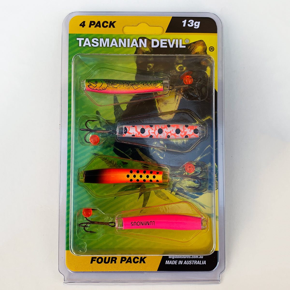 Tasmanian Devil Lures : 4 Pack – Jed Welsh Fishing