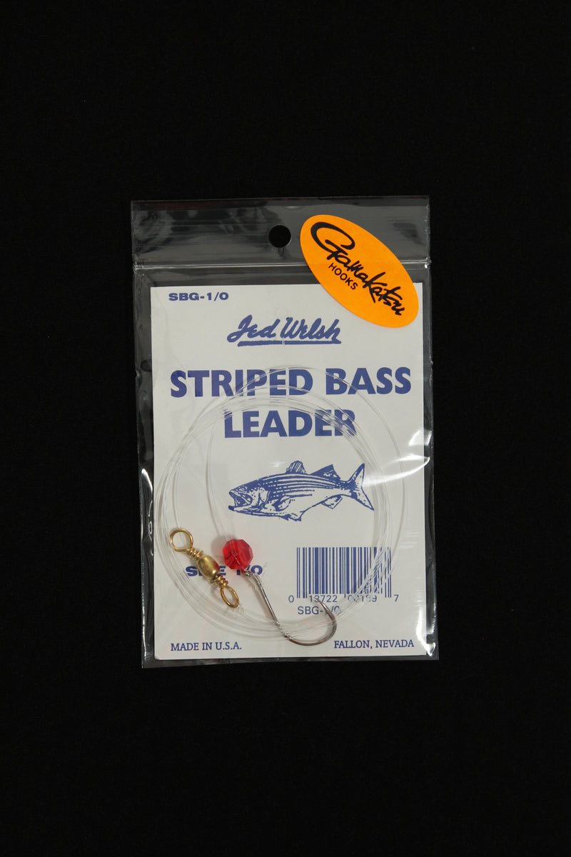 Striped Bass Leader Gamakatsu Hook – Jed Welsh Fishing