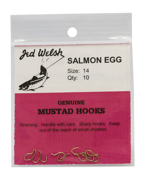 Snelled Gold Treble Fish Hooks